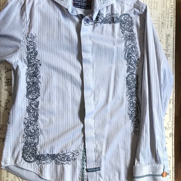 English Laundry Embroidered Dress Shirt - Picture 6 of 7